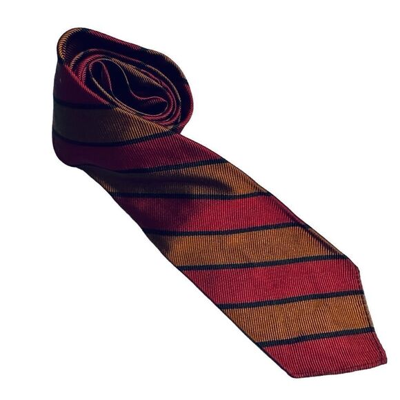 Vintage 60s Knox 5th Ave Striped Silk Ties - Picture 8 of 10